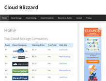 Tablet Screenshot of cloudblizzard.com